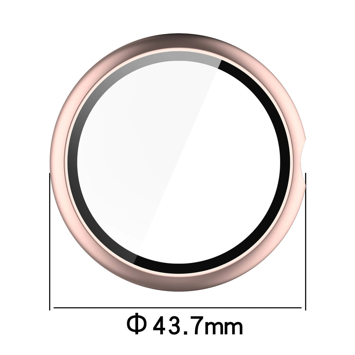 Schutzhülle mit Glas für Google Pixel Watch 4 41 mm, Bizon Case Watch Adamo, Satin Rosa
