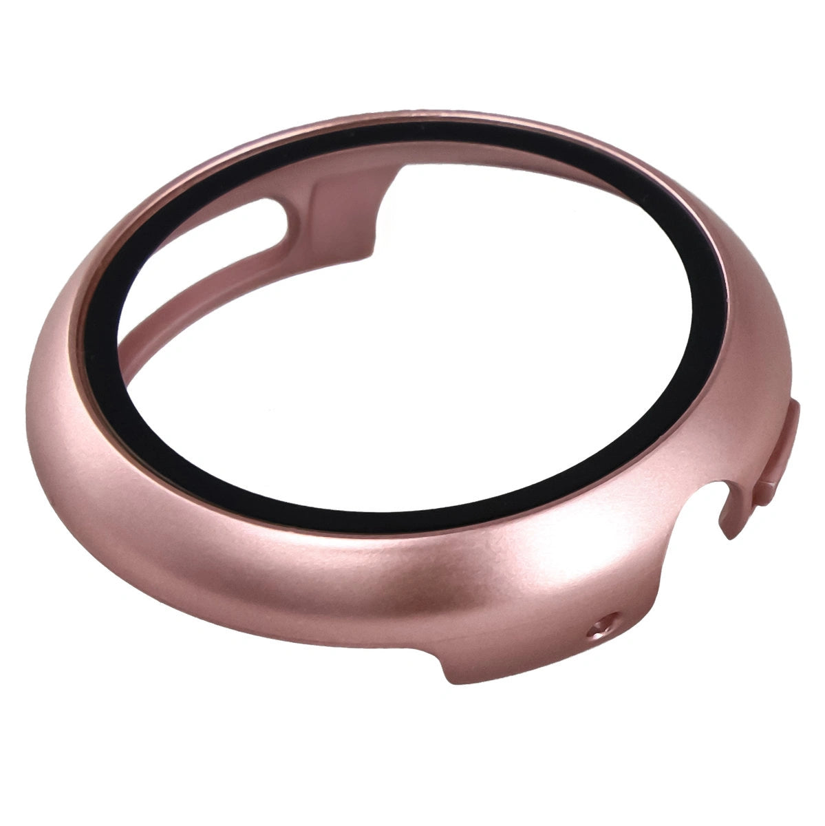 Schutzhülle mit Glas für Google Pixel Watch 4 41 mm, Bizon Case Watch Adamo, Satin Rosa