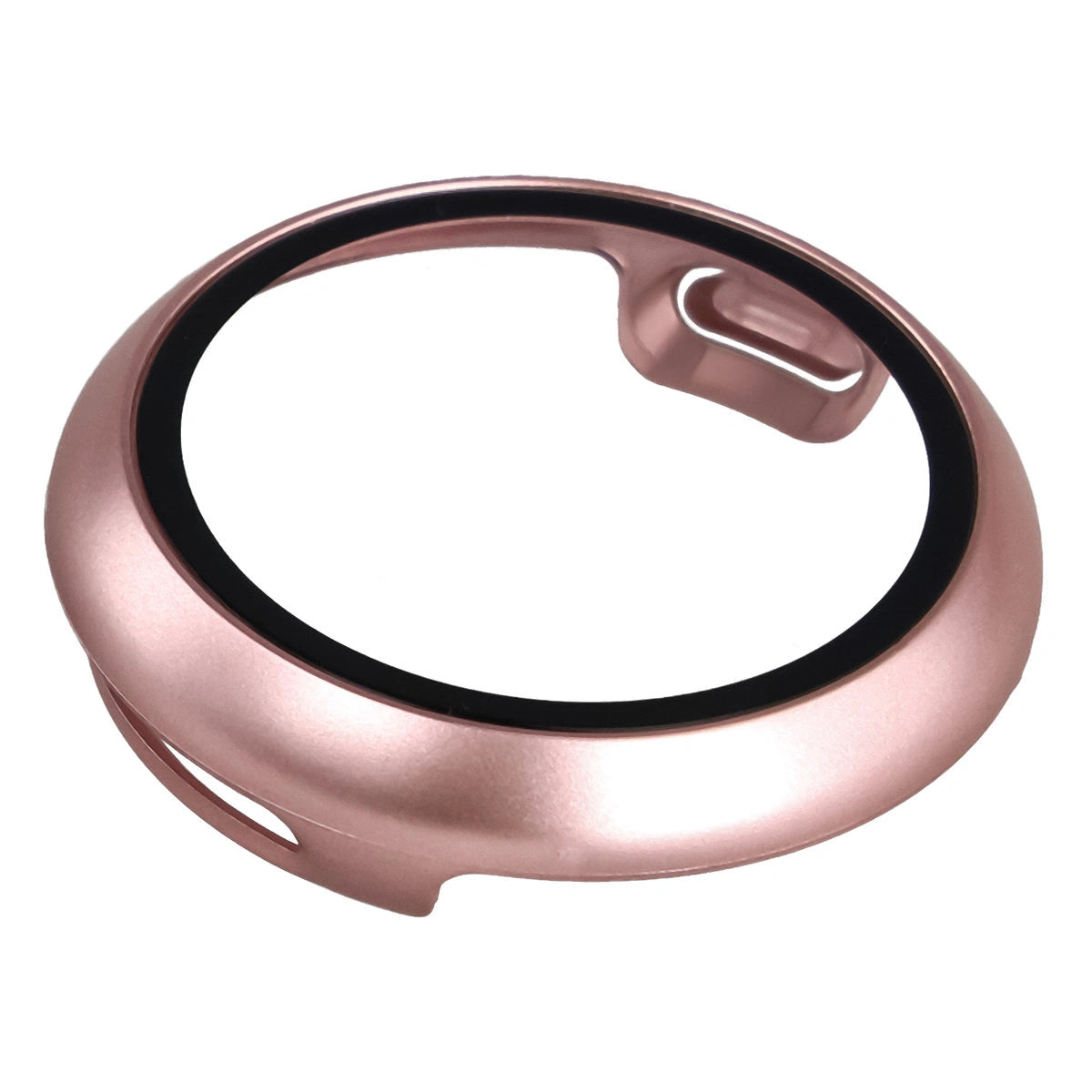 Schutzhülle mit Glas für Google Pixel Watch 4 41 mm, Bizon Case Watch Adamo, Satin Rosa