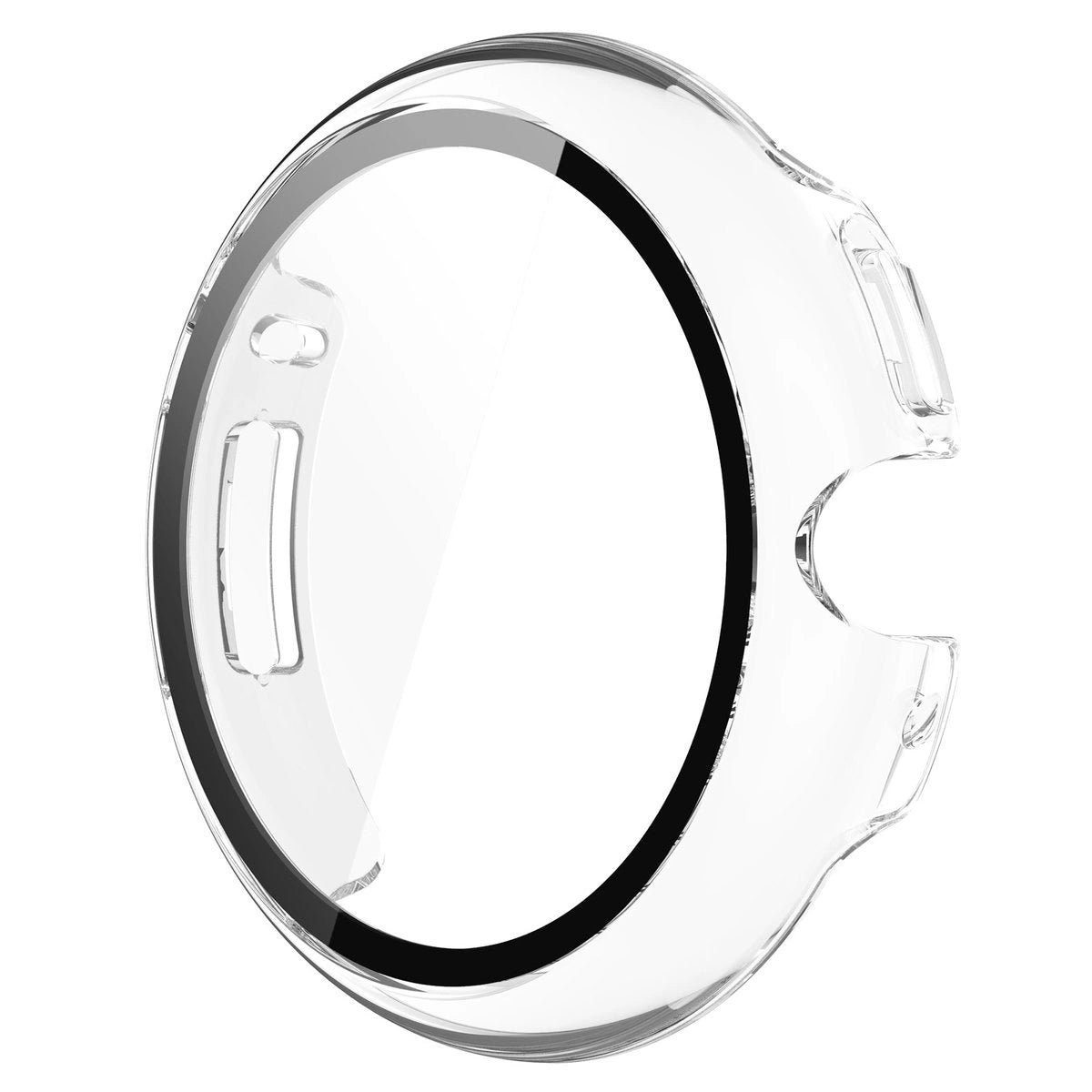 Schutzhülle mit Glas für Google Pixel Watch 4 45 mm, Bizon Case Watch Adamo, Transparent
