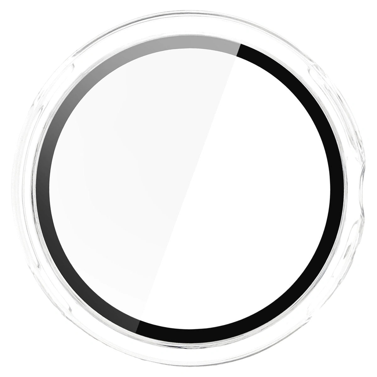 Schutzhülle mit Glas für Google Pixel Watch 4 45 mm, Bizon Case Watch Adamo, Transparent