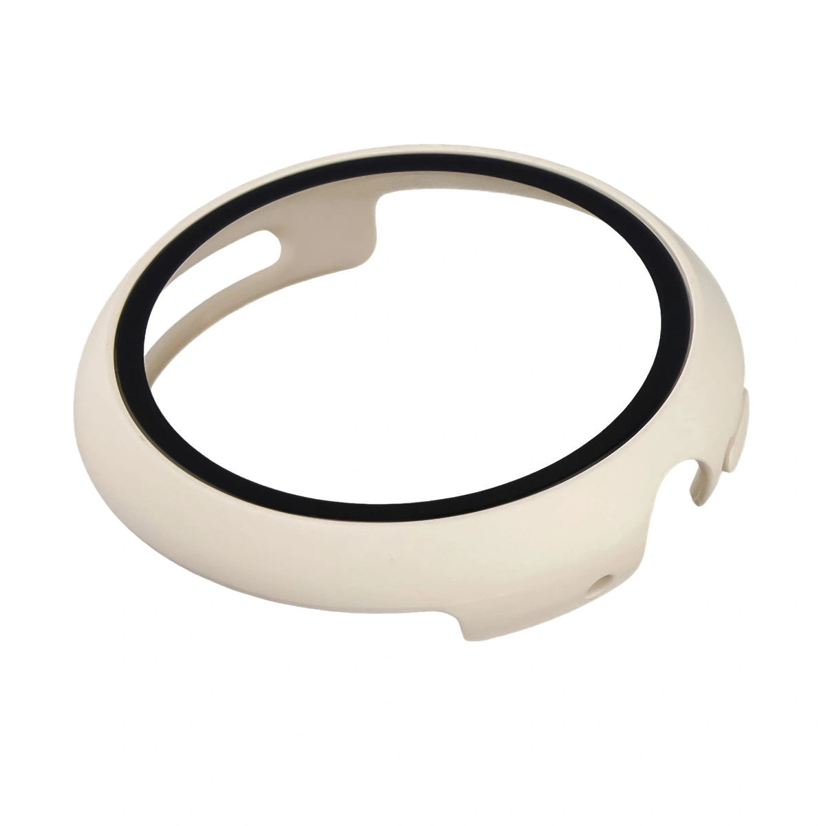 Schutzhülle mit Glas für Google Pixel Watch 4 45 mm, Bizon Case Watch Adamo, mattes Beige