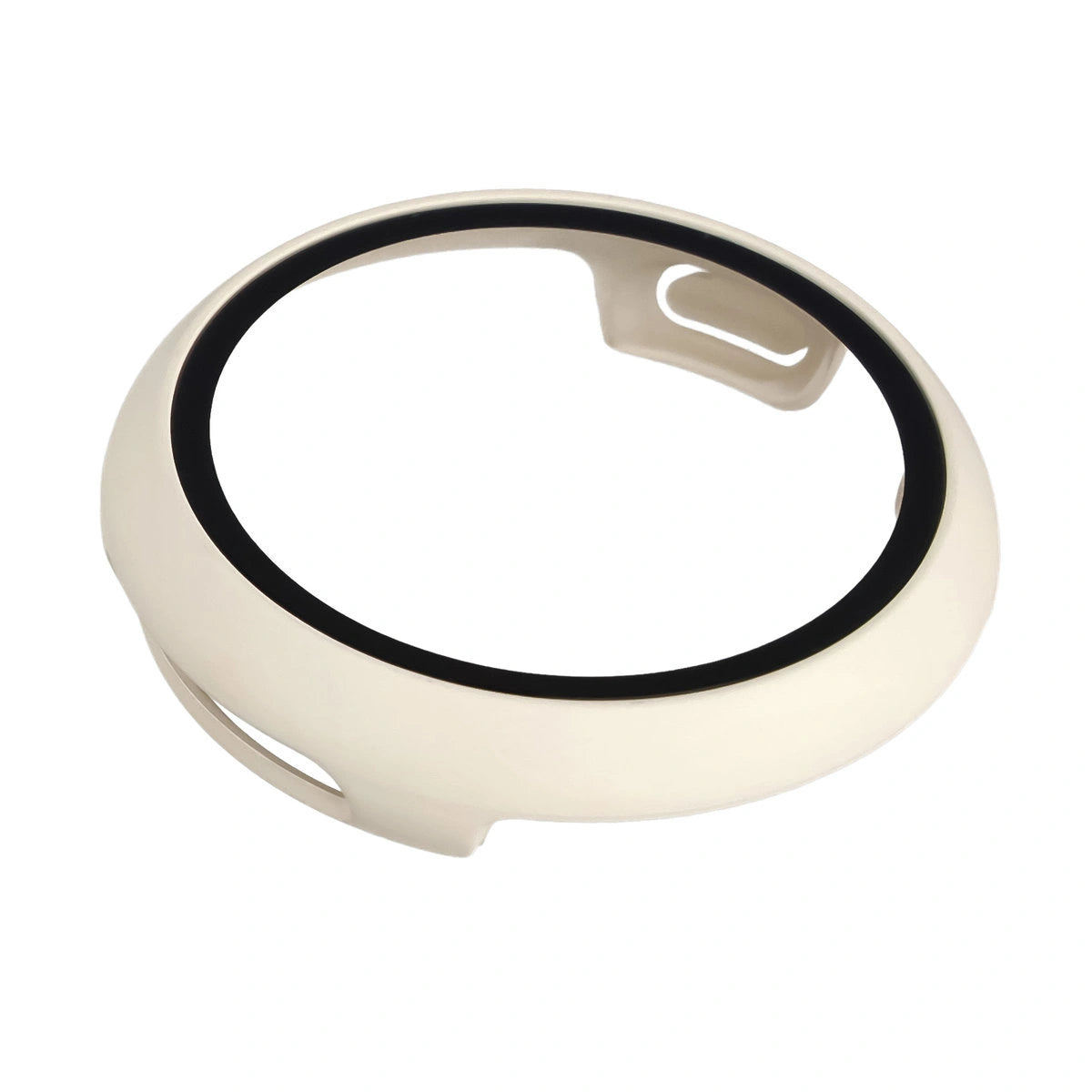 Schutzhülle mit Glas für Google Pixel Watch 4 45 mm, Bizon Case Watch Adamo, mattes Beige