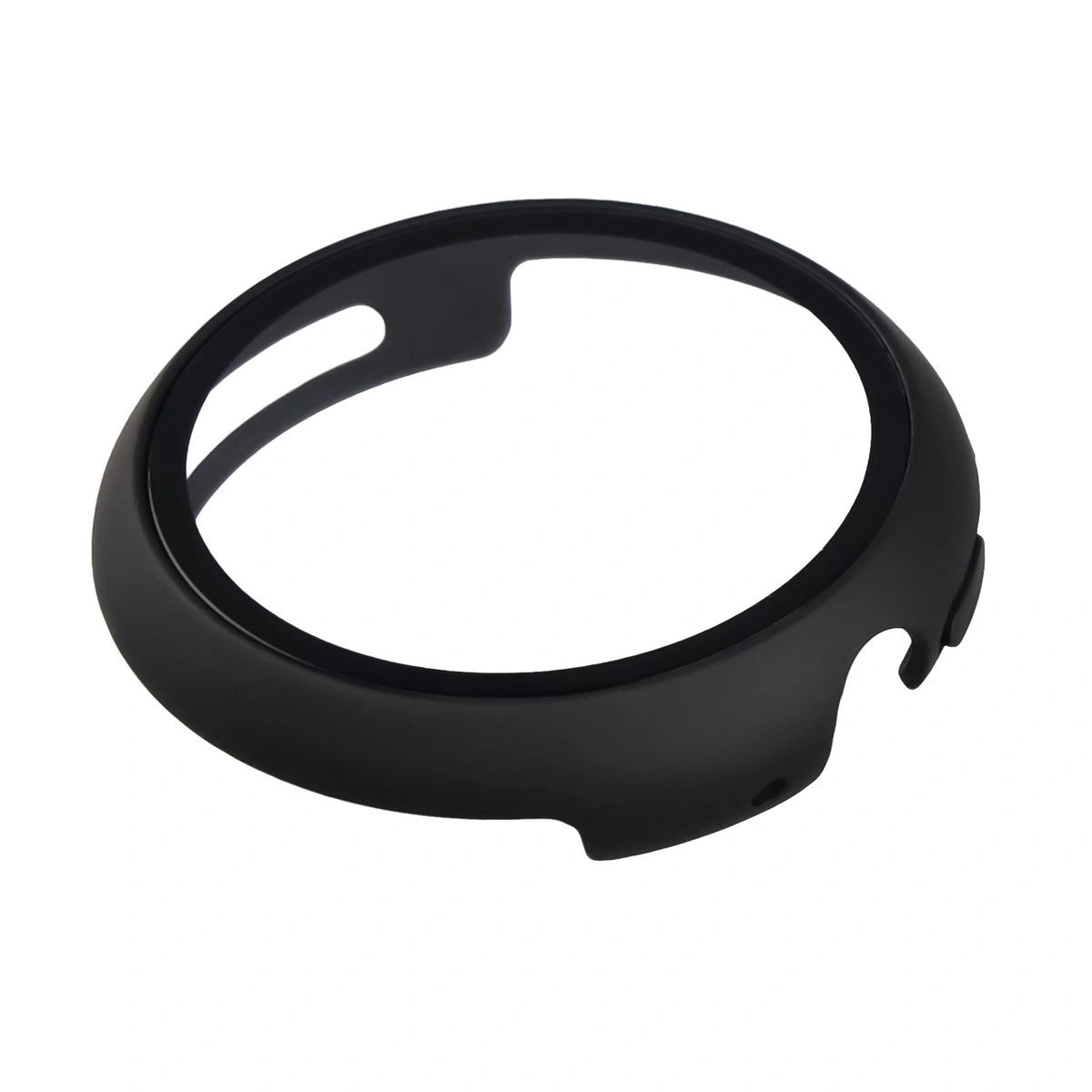 Schutzhülle mit Glas für Google Pixel Watch 4 45 mm, Bizon Case Watch Adamo, mattes Schwarz