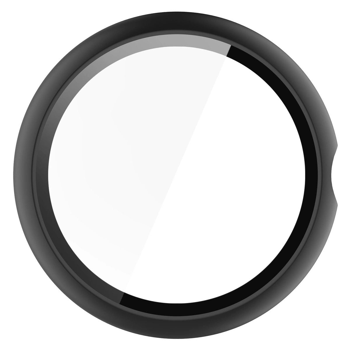 Schutzhülle mit Glas für Google Pixel Watch 4 45 mm, Bizon Case Watch Adamo, mattes Schwarz