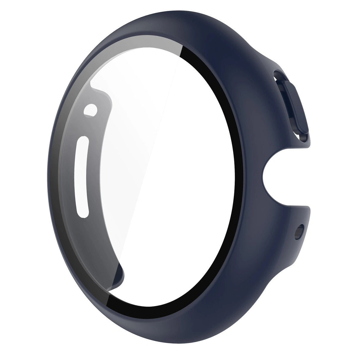 Schutzhülle mit Glas für Google Pixel Watch 4 45 mm, Bizon Case Watch Adamo, mattes Dunkelblau