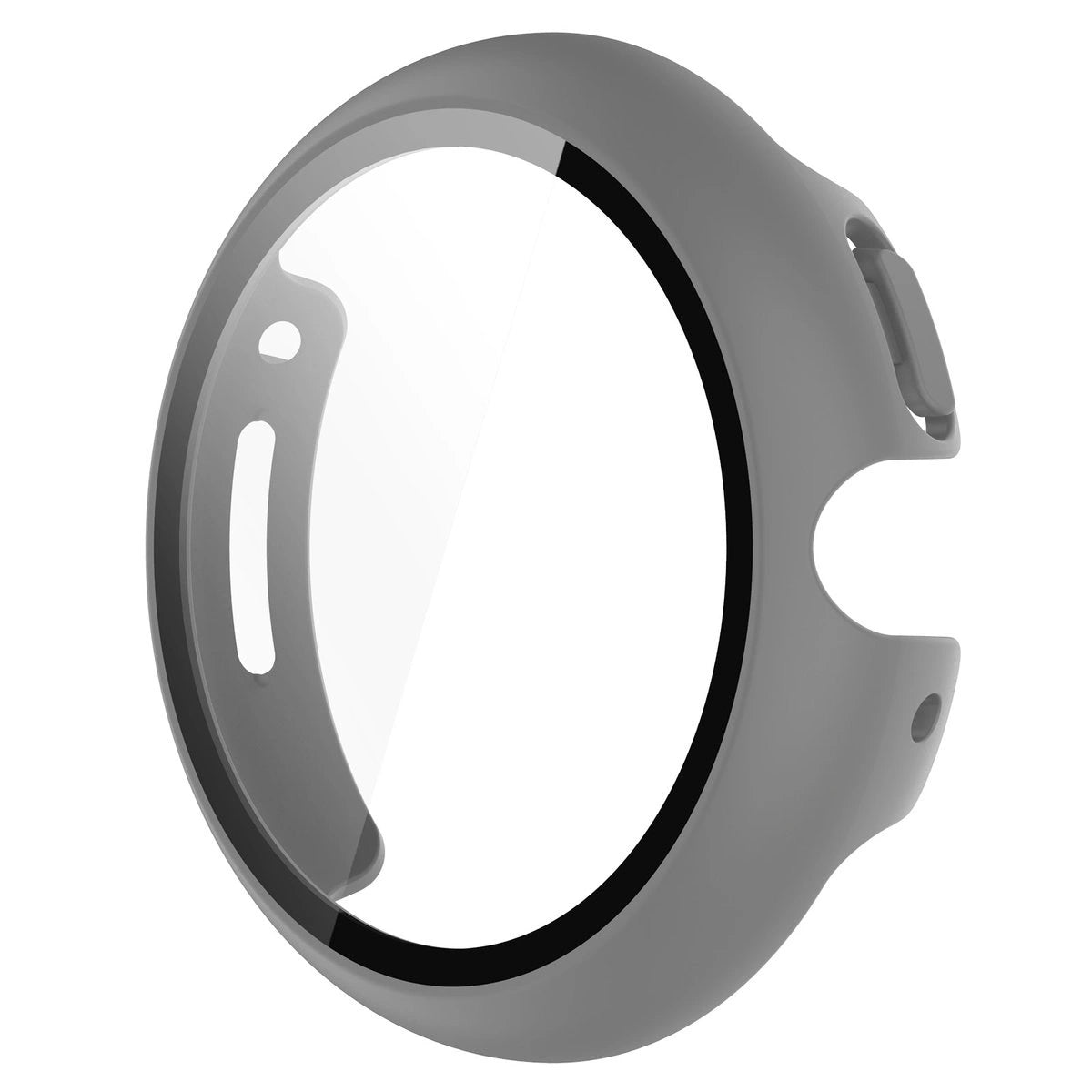 Schutzhülle mit Glas für Google Pixel Watch 4 45 mm, Bizon Case Watch Adamo, mattes Grau