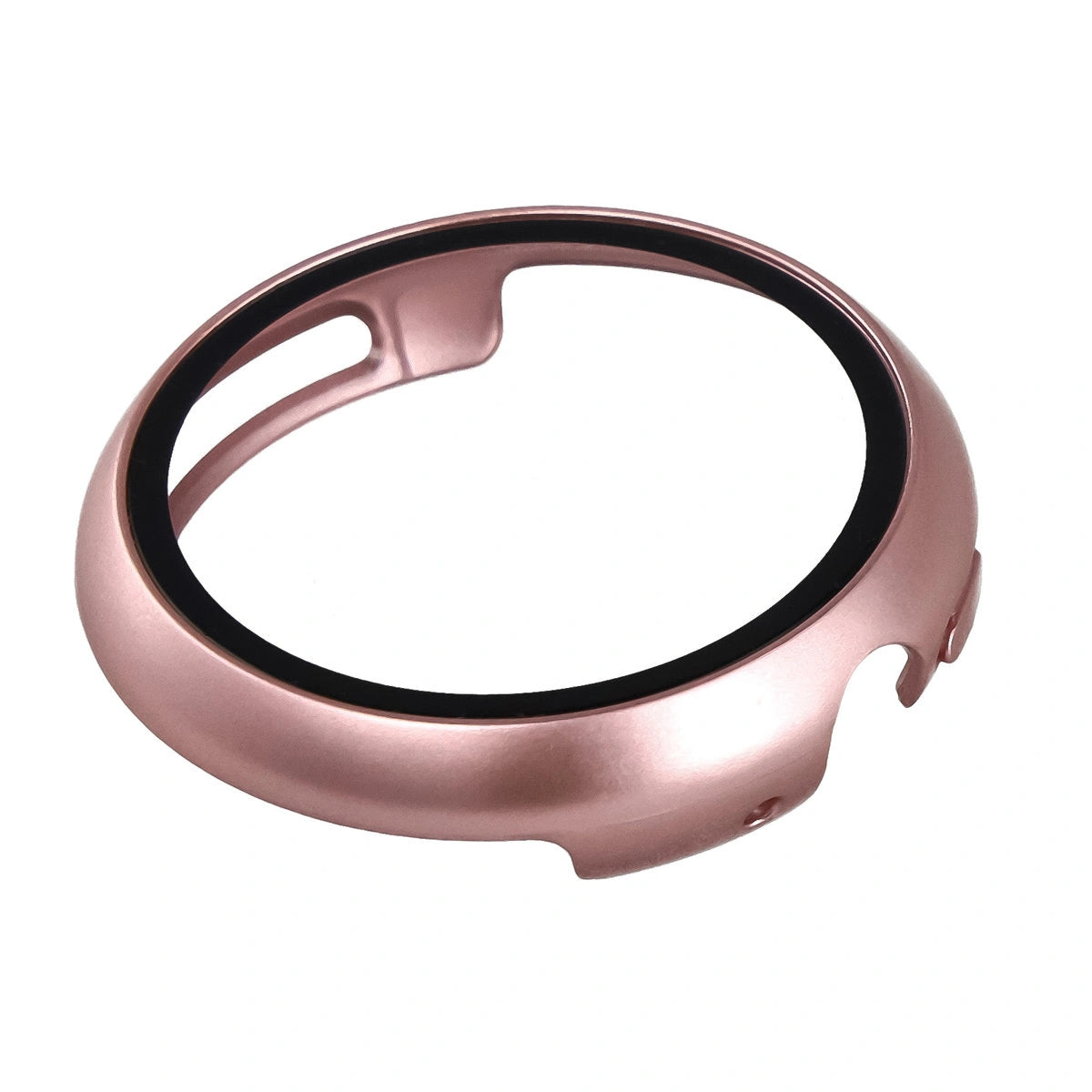 Schutzhülle mit Glas für Google Pixel Watch 4 45 mm, Bizon Case Watch Adamo, Satin Rosa