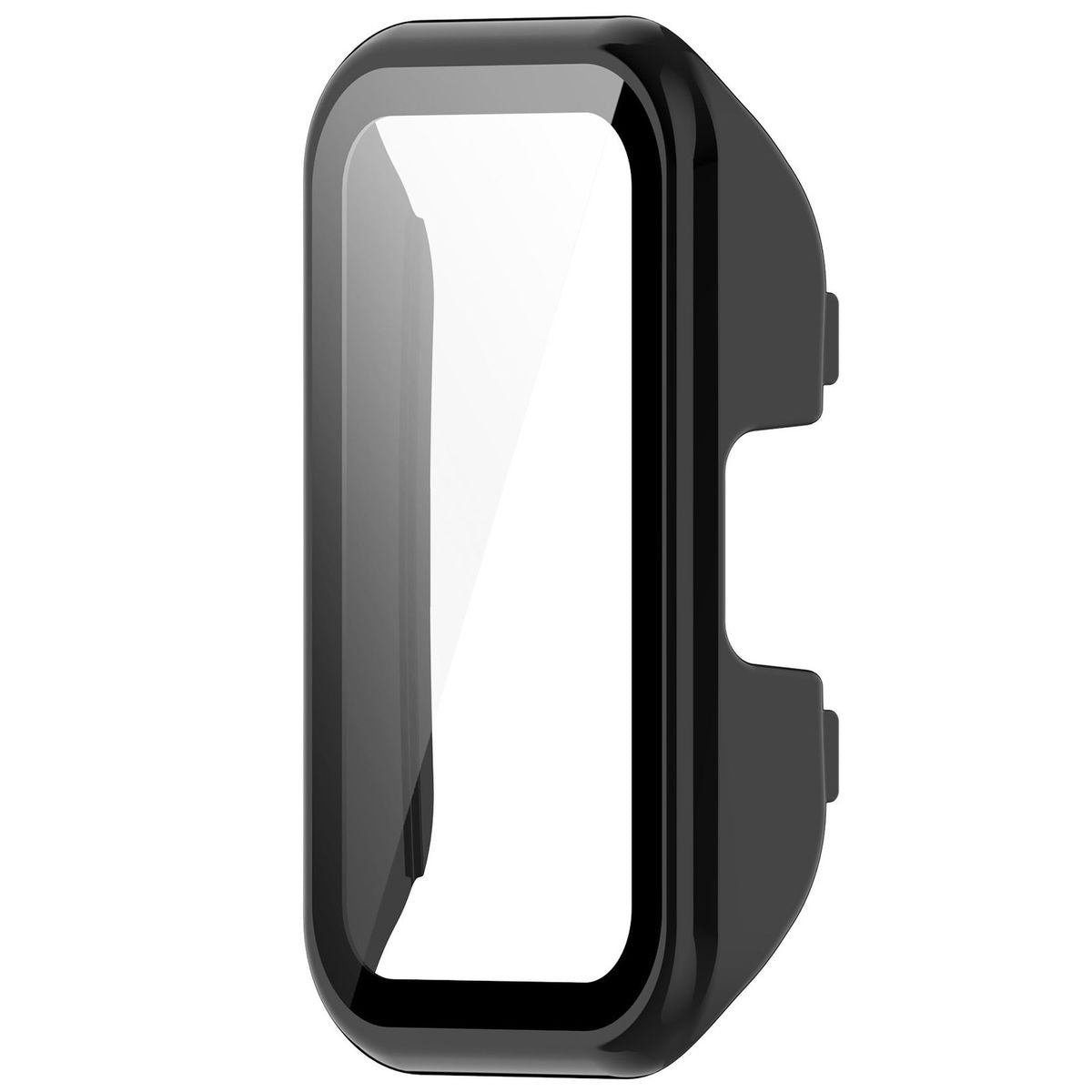 Schutzhülle für Huawei Band 9 / Band 8, Bizon Case+Glass Watch, Schwarz