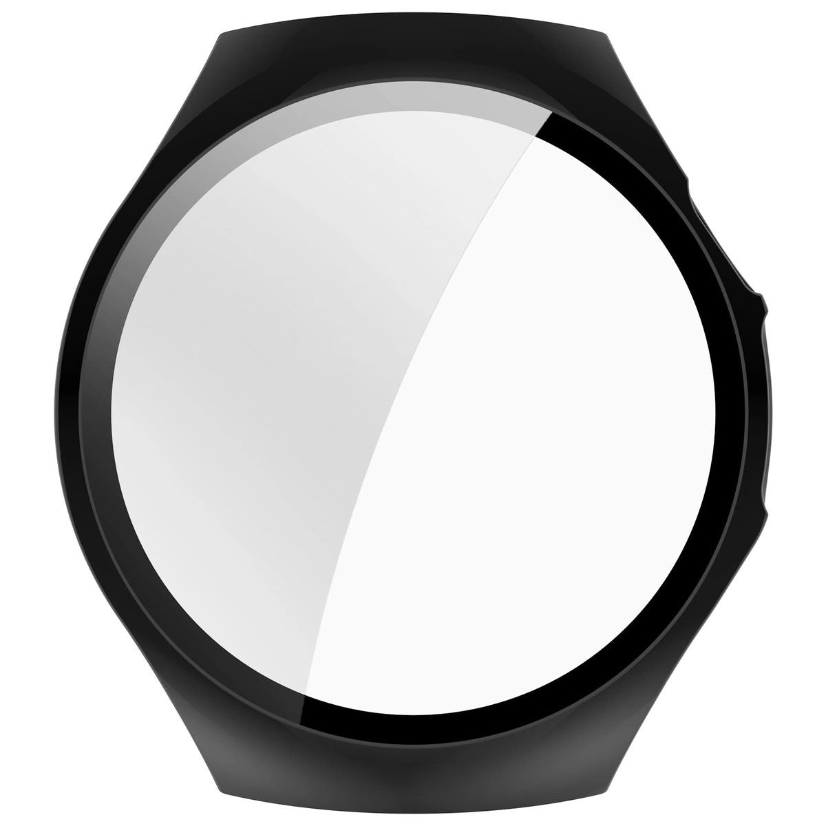 Schutzhülle mit Glas für Huawei Watch 5 42 mm, Bizon Case+Glass Watch, Schwarz