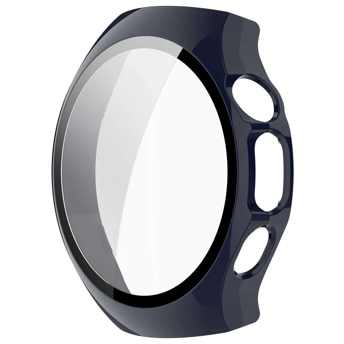 Schutzhülle mit Glas für Huawei Watch 5 42 mm, Bizon Case+Glass Watch, Blau