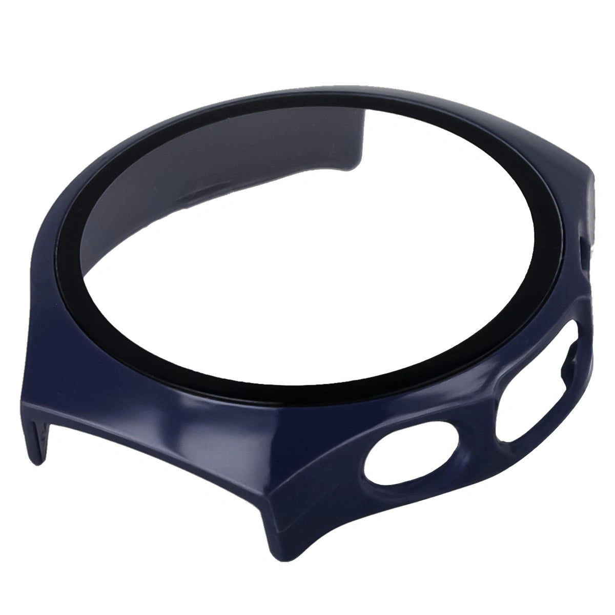 Schutzhülle mit Glas für Huawei Watch 5 42 mm, Bizon Case+Glass Watch, Blau