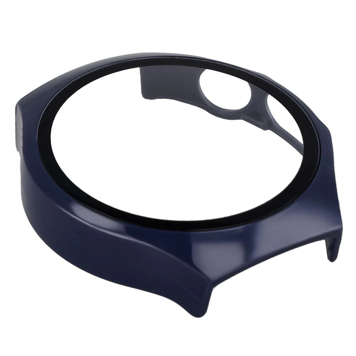 Schutzhülle mit Glas für Huawei Watch 5 42 mm, Bizon Case+Glass Watch, Blau