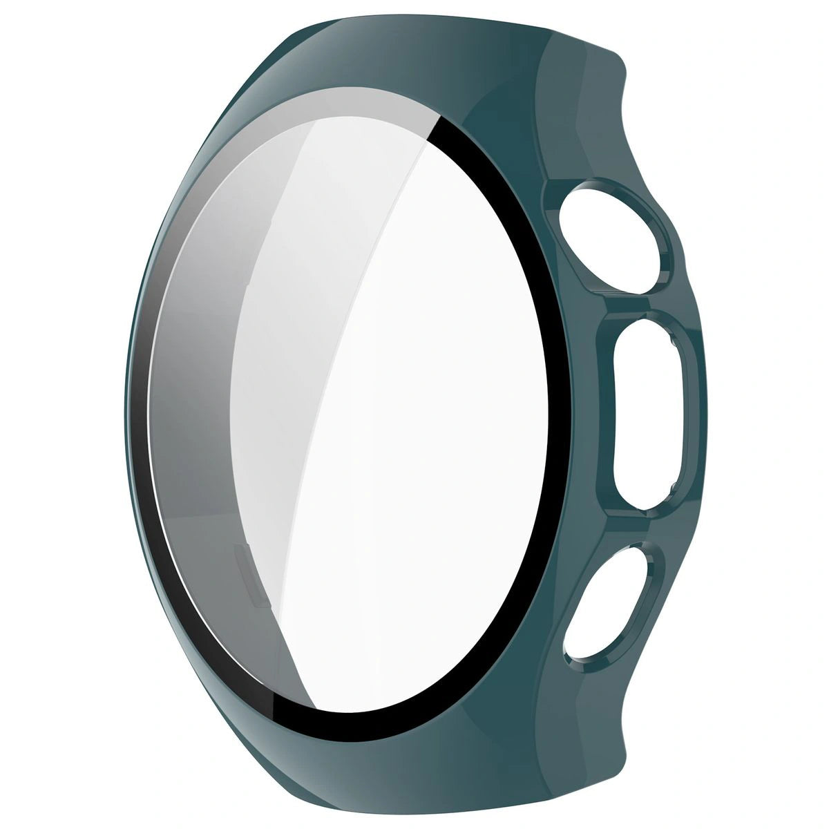 Schutzhülle mit Glas für Huawei Watch 5 42 mm, Bizon Case+Glass Watch, Grün