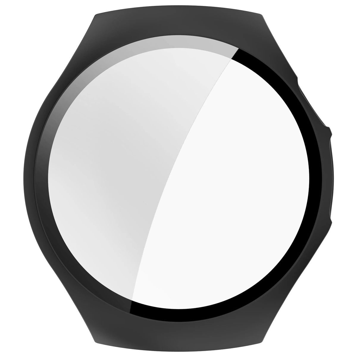 Schutzhülle mit Glas für Huawei Watch 5 42 mm, Bizon Case+Glass Watch, Mattes Schwarz
