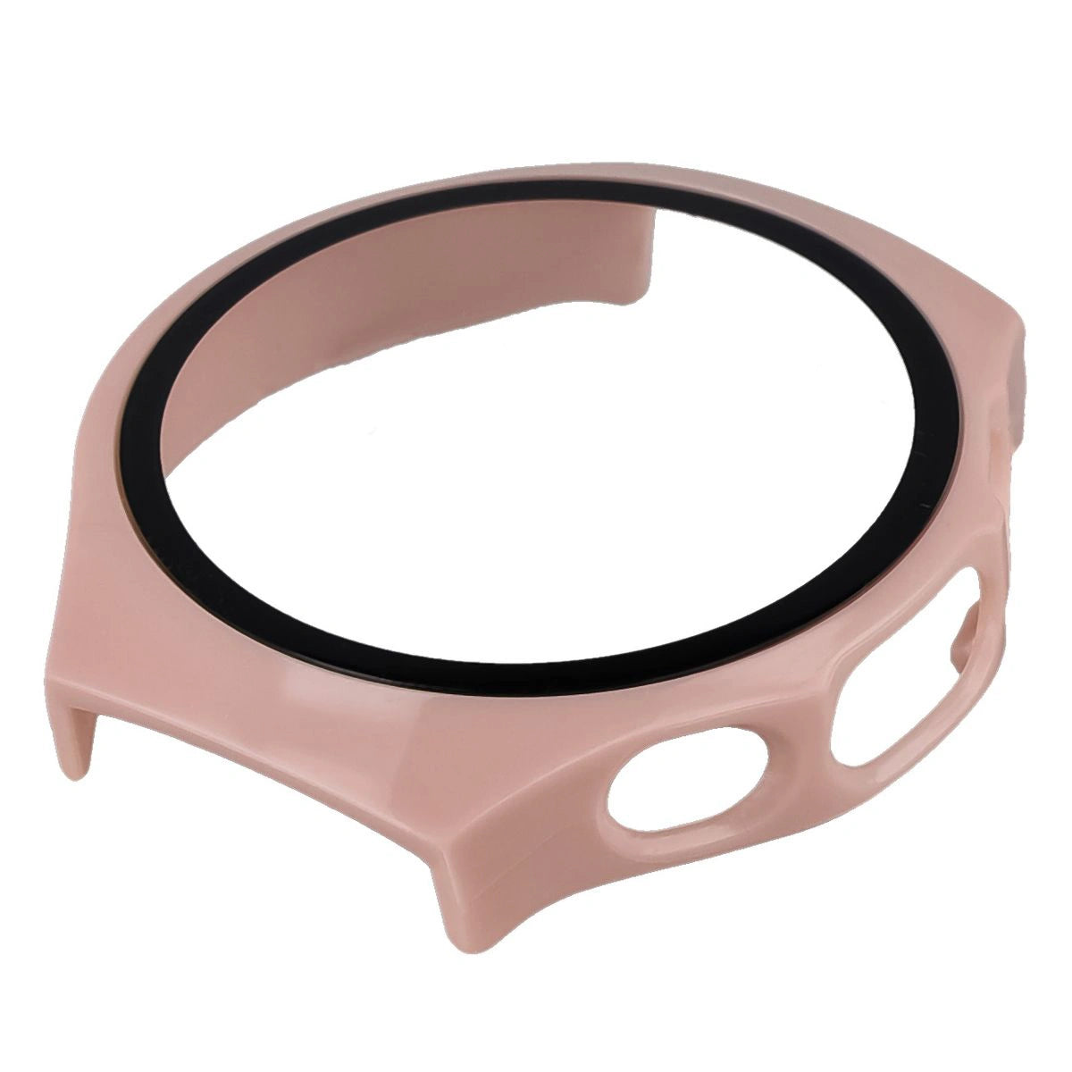 Schutzhülle mit Glas für Huawei Watch 5 42 mm, Bizon Case+Glass Watch, Rosa