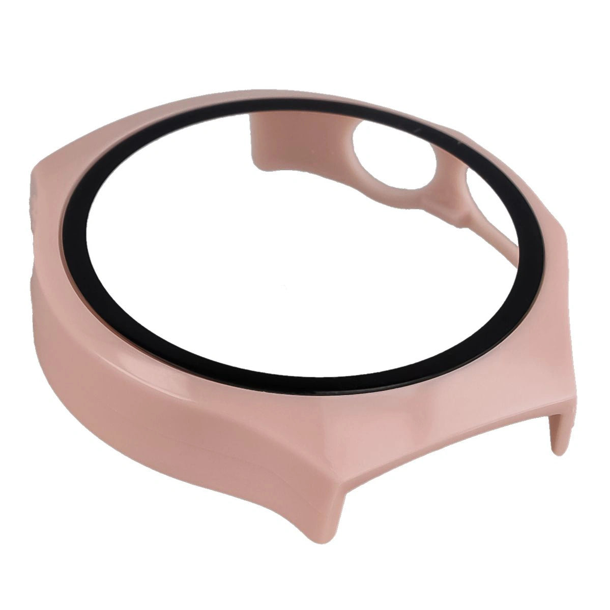 Schutzhülle mit Glas für Huawei Watch 5 42 mm, Bizon Case+Glass Watch, Rosa