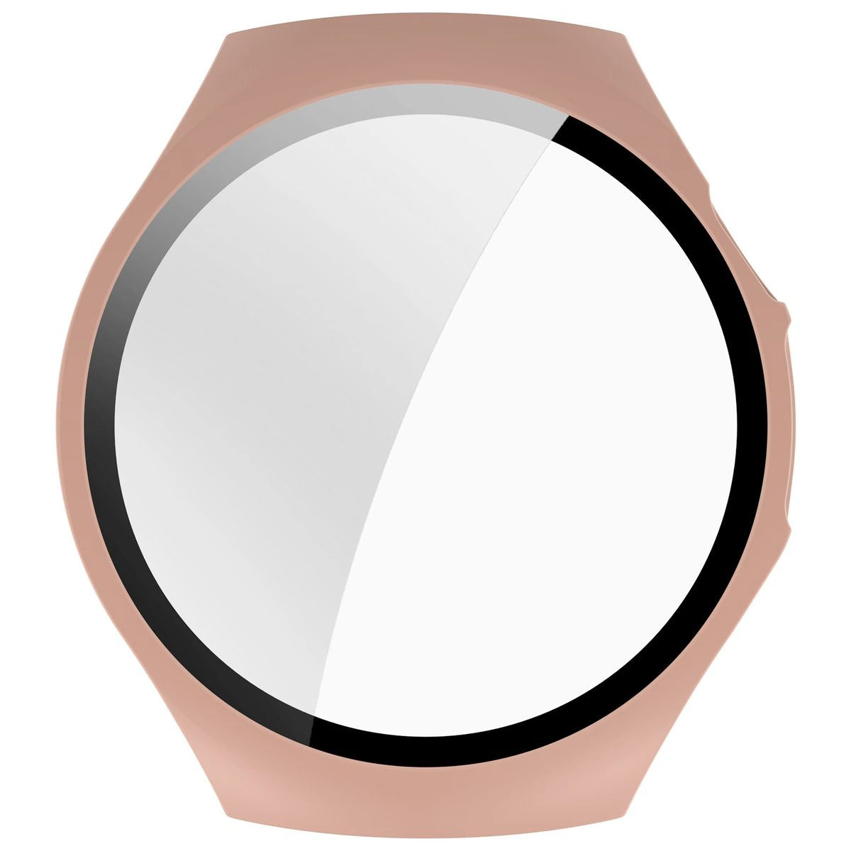 Schutzhülle mit Glas für Huawei Watch 5 42 mm, Bizon Case+Glass Watch, Rosa