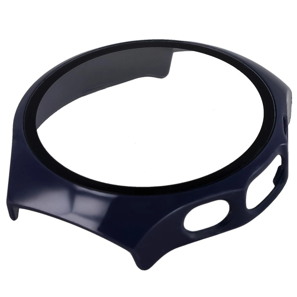 Schutzhülle mit Glas für Huawei Watch 5 46 mm, Bizon Case+Glass Watch, Blau