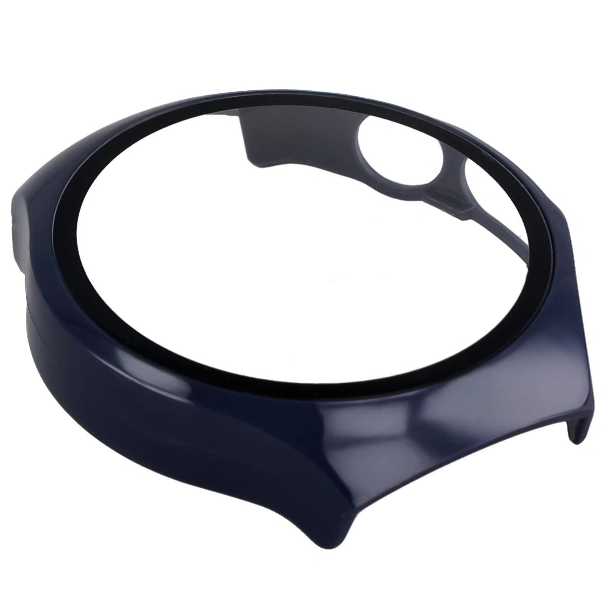 Schutzhülle mit Glas für Huawei Watch 5 46 mm, Bizon Case+Glass Watch, Blau