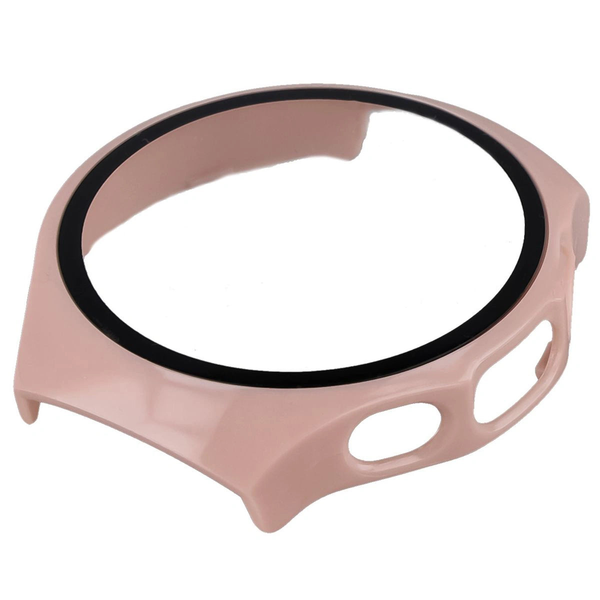 Schutzhülle mit Glas für Huawei Watch 5 46 mm, Bizon Case+Glass Watch, Rosa