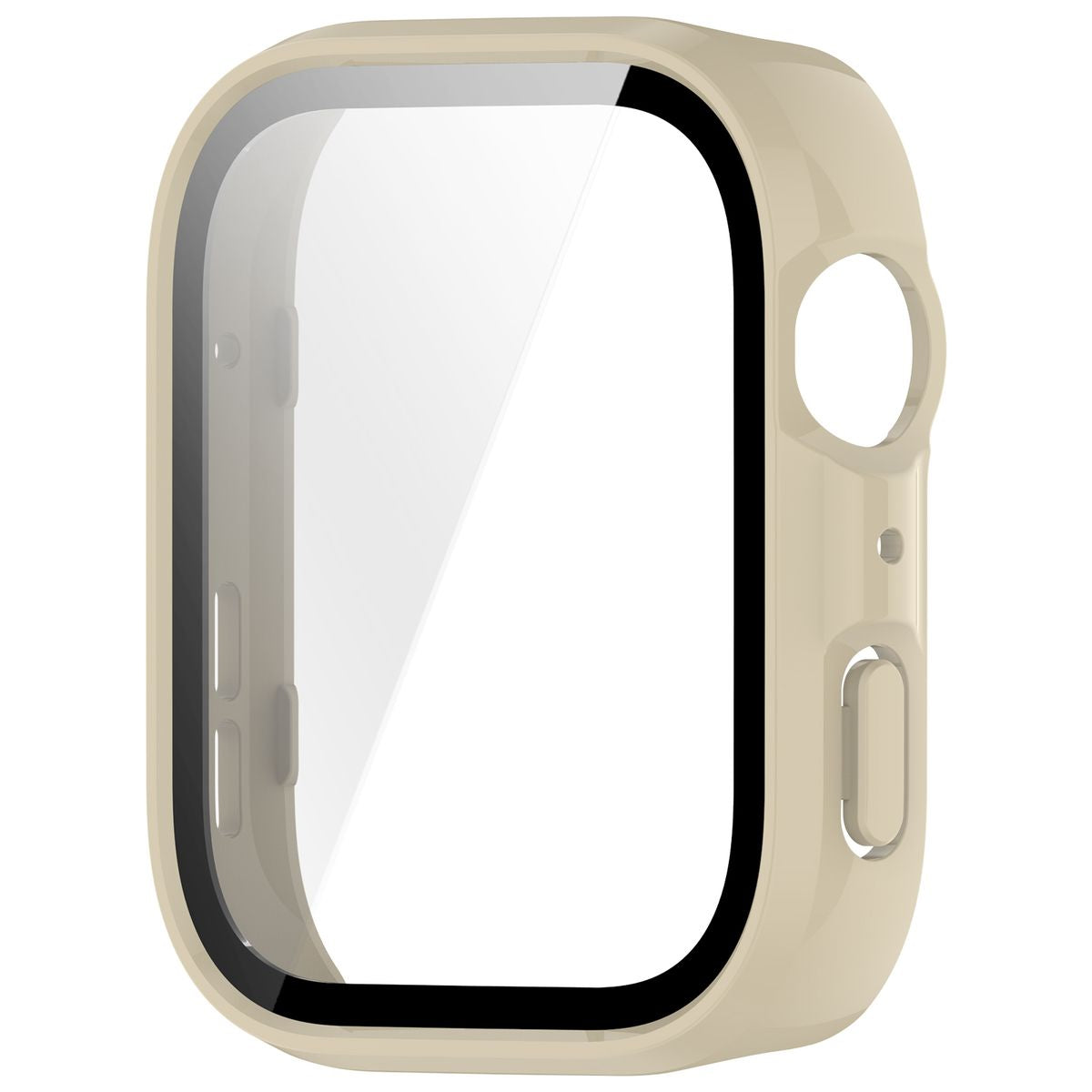 Schutzhülle mit Glas für Huawei Watch Fit 4, Bizon Case Watch Adamo, Beige