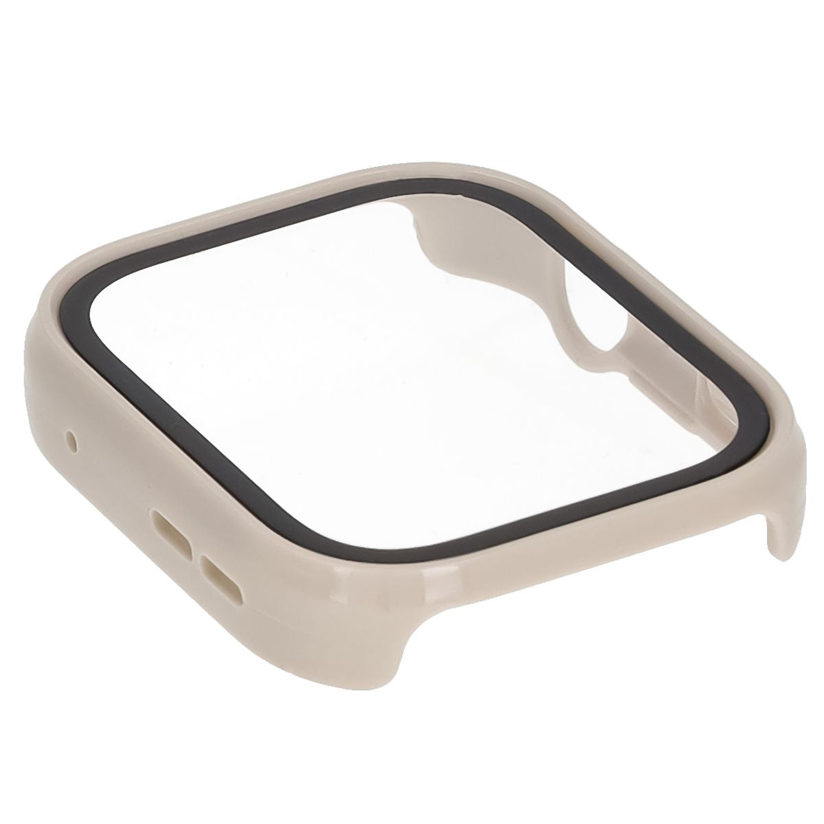 Schutzhülle mit Glas für Huawei Watch Fit 4, Bizon Case Watch Adamo, Beige