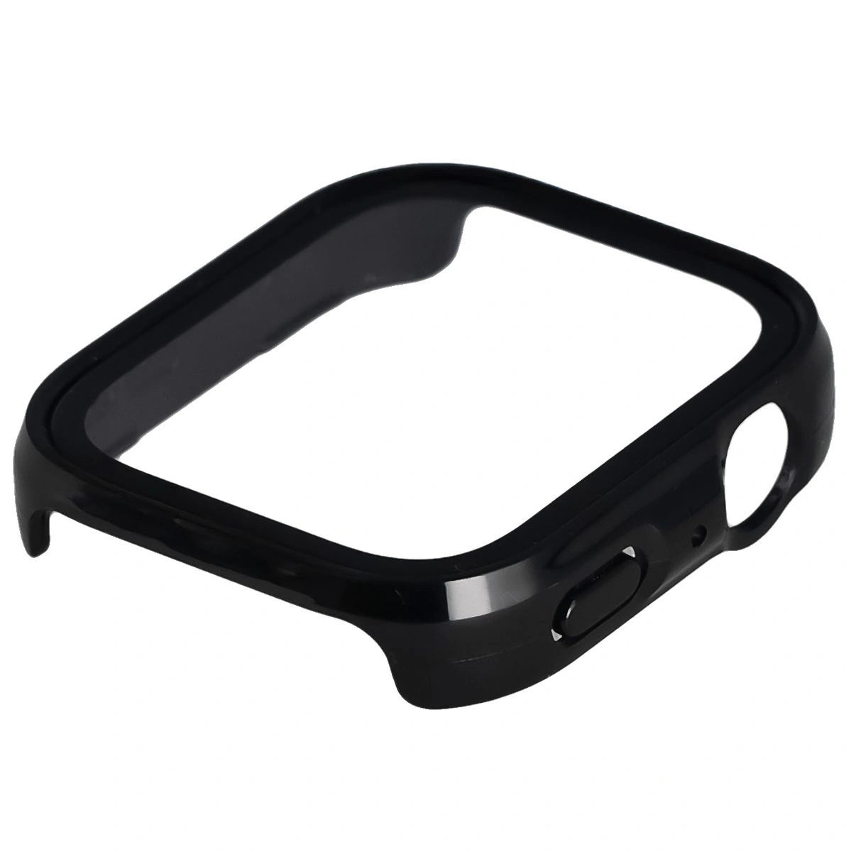 Schutzhülle mit Glas für Huawei Watch Fit 4, Bizon Case+Glass Watch, Schwarz