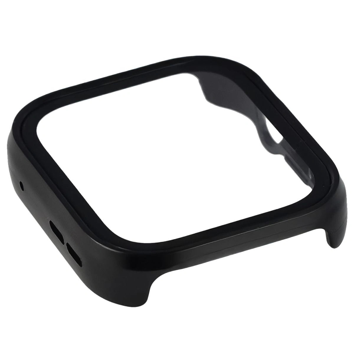 Schutzhülle mit Glas für Huawei Watch Fit 4, Bizon Case+Glass Watch, Schwarz