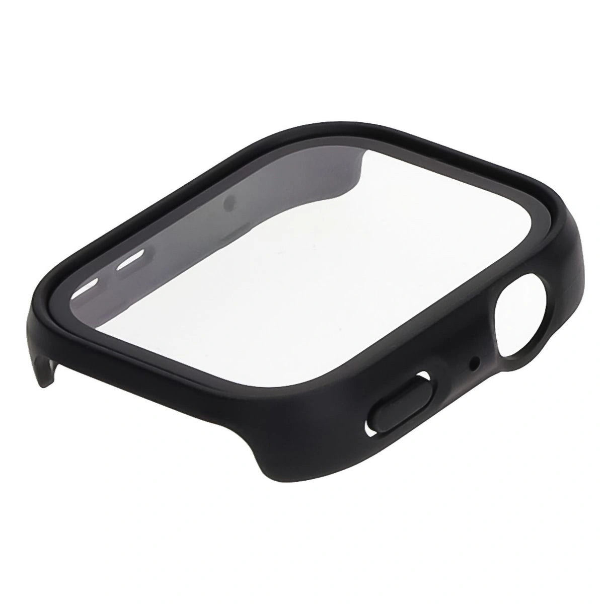 Schutzhülle mit Glas für Huawei Watch Fit 4, Bizon Case+Glass Watch, mattes Schwarz