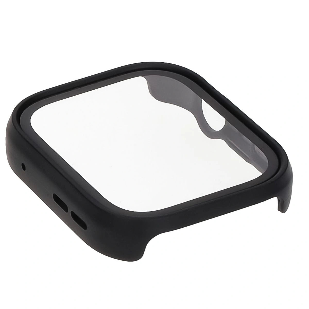 Schutzhülle mit Glas für Huawei Watch Fit 4, Bizon Case+Glass Watch, mattes Schwarz