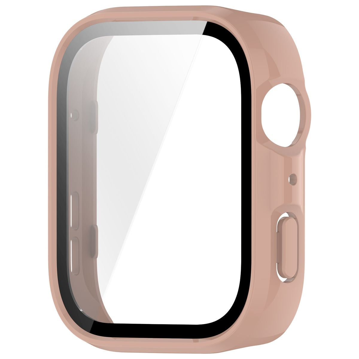 Schutzhülle mit Glas für Huawei Watch Fit 4, Bizon Case+Glass Watch, Rosa
