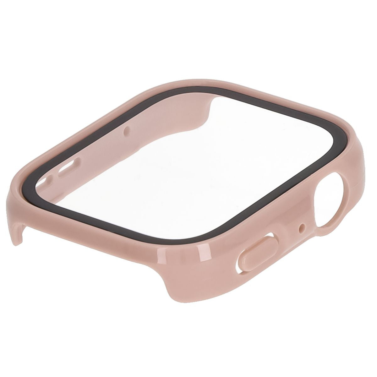 Schutzhülle mit Glas für Huawei Watch Fit 4, Bizon Case+Glass Watch, Rosa