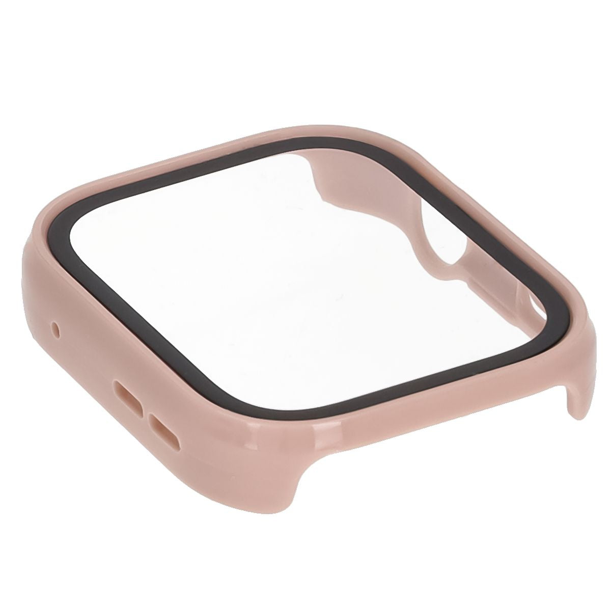 Schutzhülle mit Glas für Huawei Watch Fit 4, Bizon Case+Glass Watch, Rosa