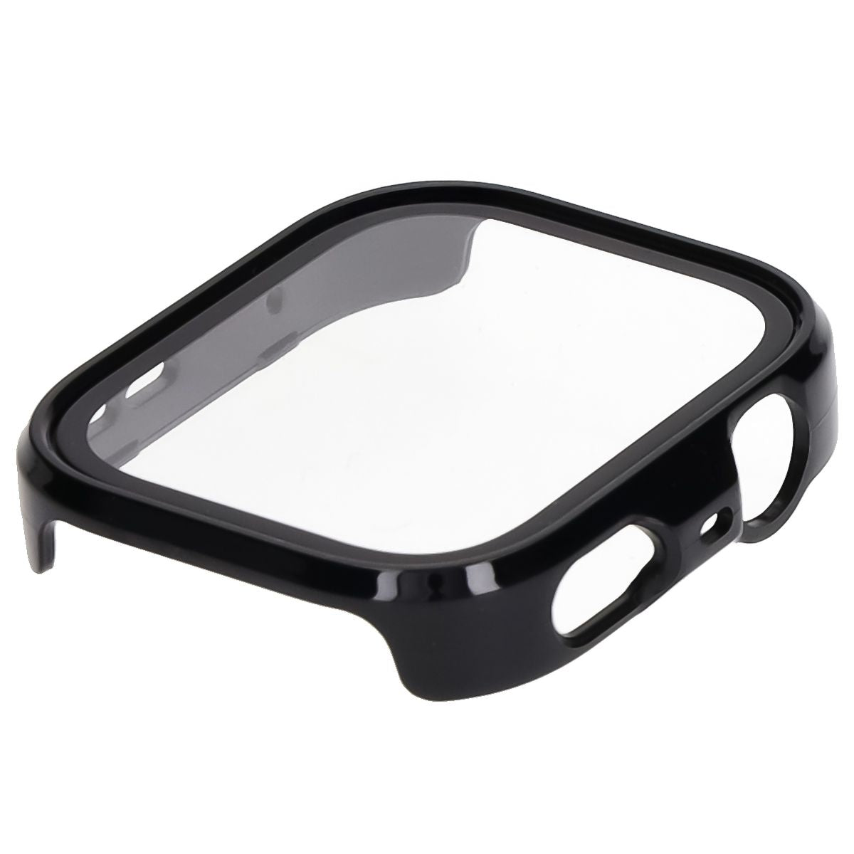 Schutzhülle mit Glas für Huawei Watch Fit 4 Pro, Bizon Case Watch Adamo, Schwarz