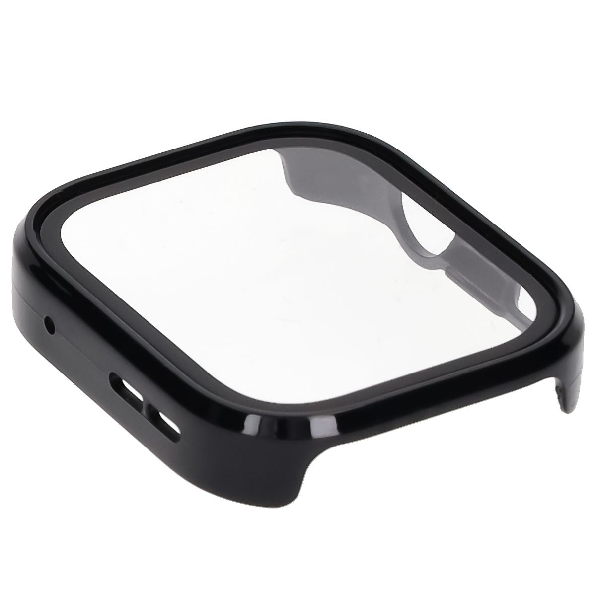 Schutzhülle mit Glas für Huawei Watch Fit 4 Pro, Bizon Case Watch Adamo, Schwarz