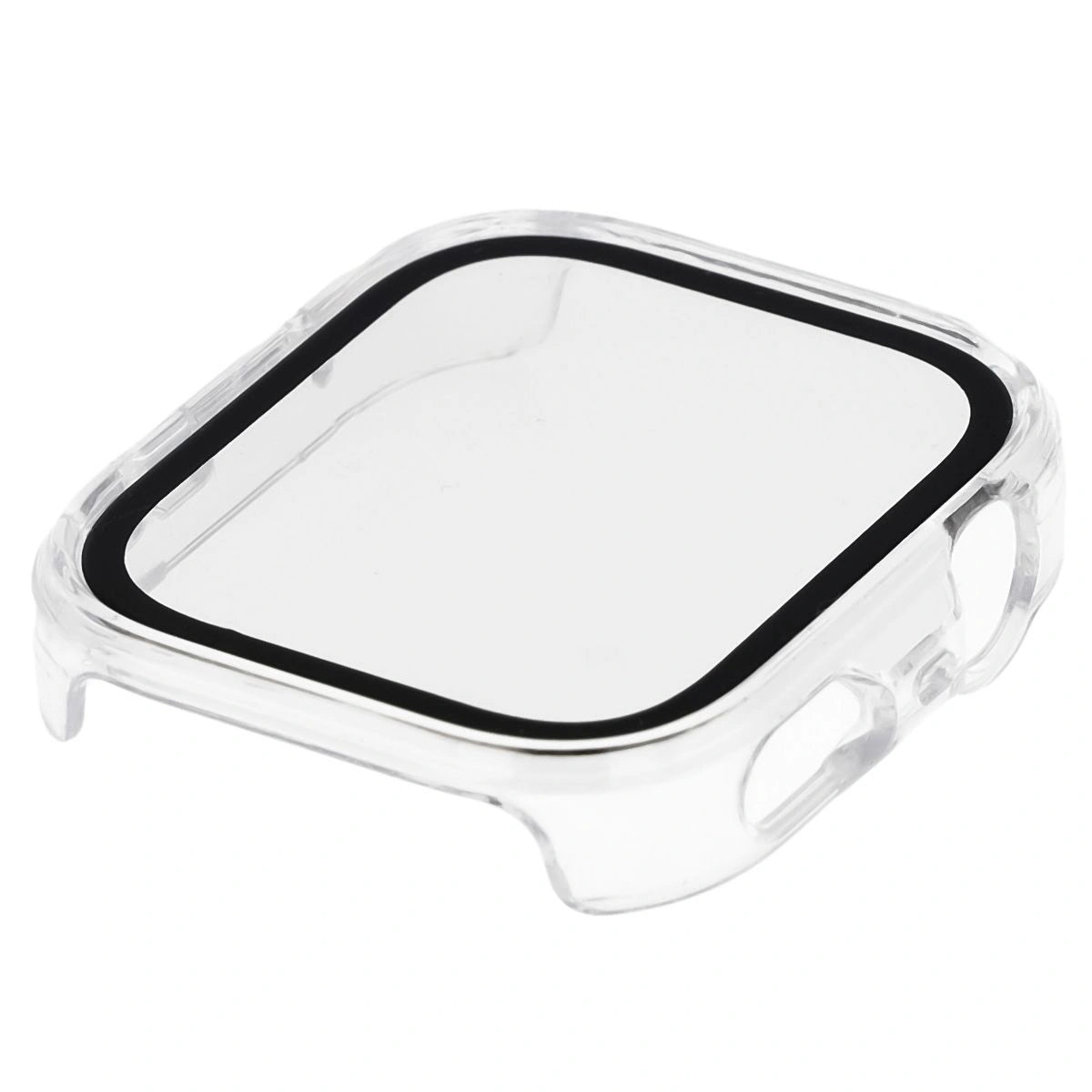 Schutzhülle mit Glas für Huawei Watch Fit 4 Pro, Bizon Case+Glass Watch, Transparent
