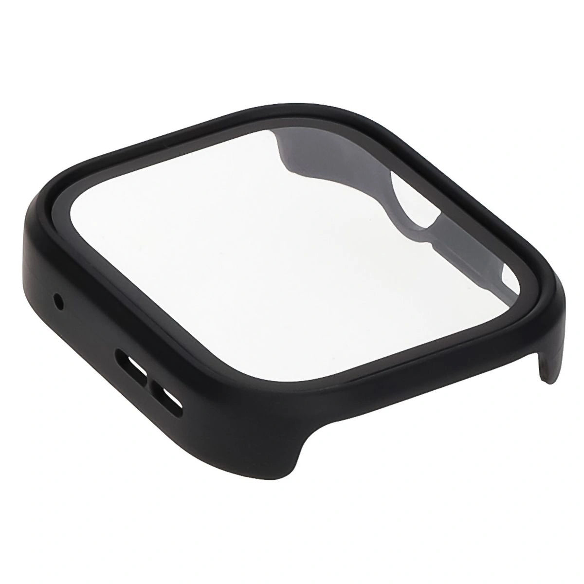 Schutzhülle mit Glas für Huawei Watch Fit 4 Pro, Bizon Case Watch Adamo, mattes Schwarz