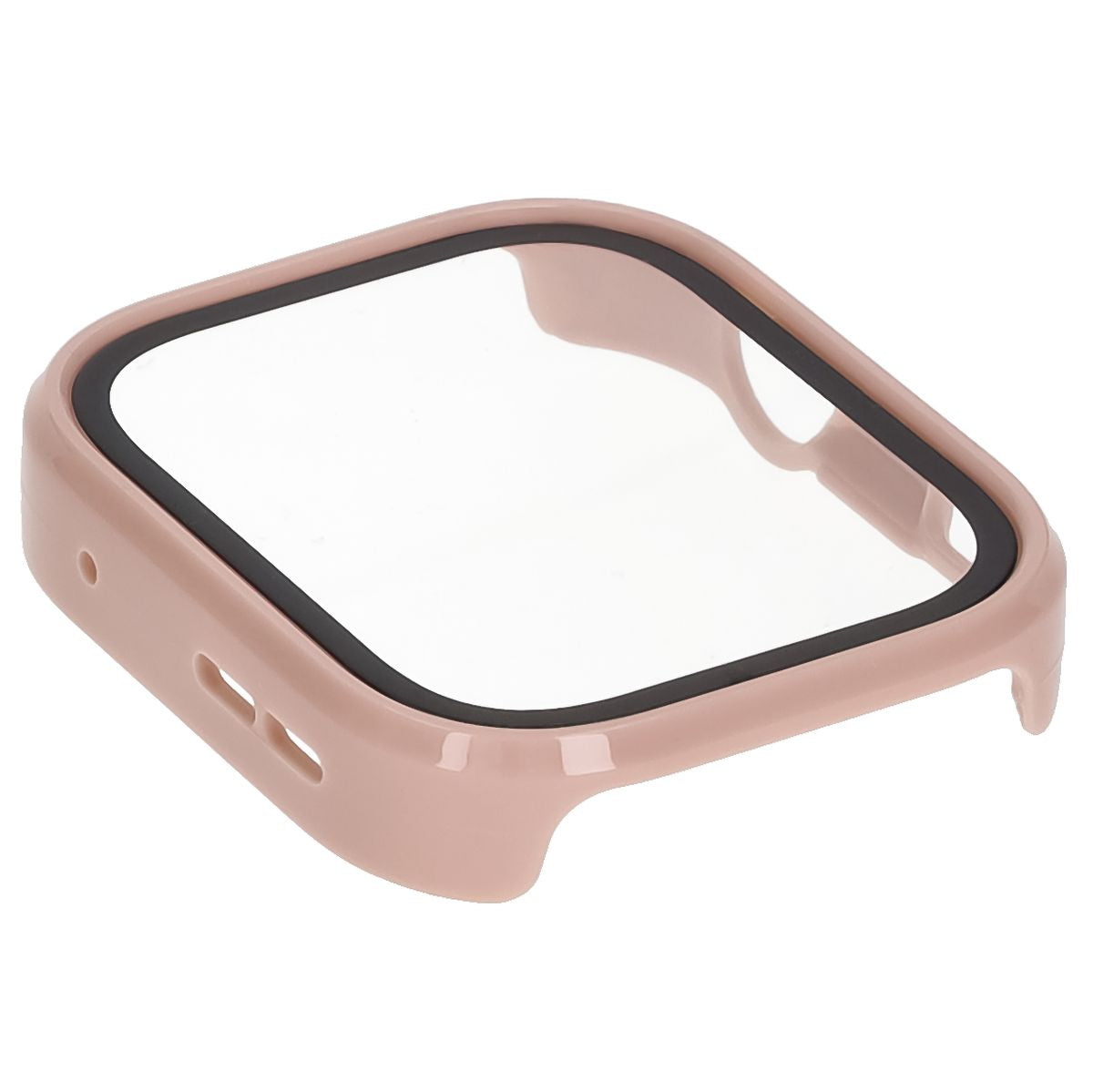 Schutzhülle mit Glas für Huawei Watch Fit 4 Pro, Bizon Case+Glass Watch, Rosa