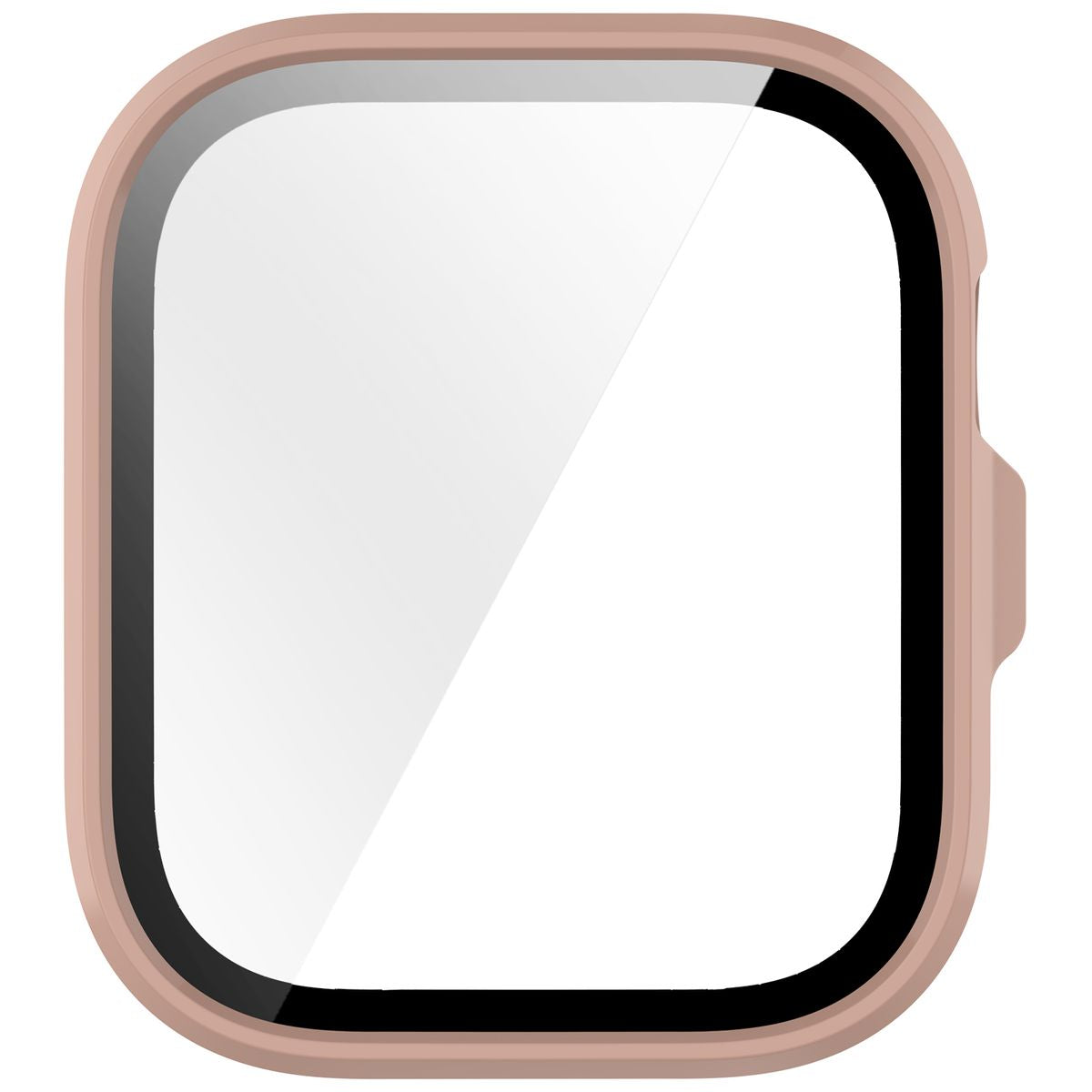 Schutzhülle mit Glas für Huawei Watch Fit 4 Pro, Bizon Case+Glass Watch, Rosa