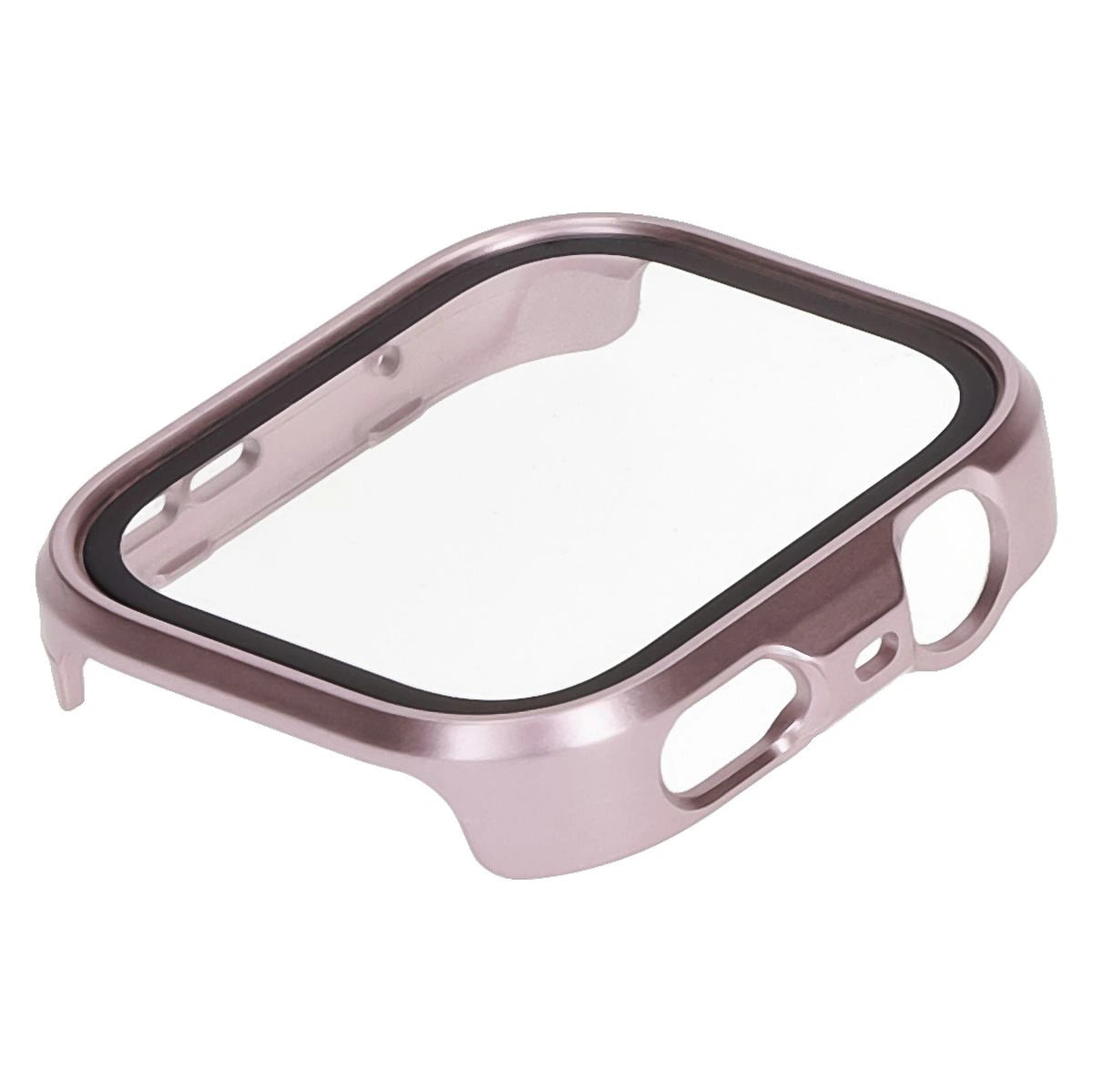 Schutzhülle mit Glas für Huawei Watch Fit 4 Pro, Bizon Case Watch Adamo, satiniertes Rosa