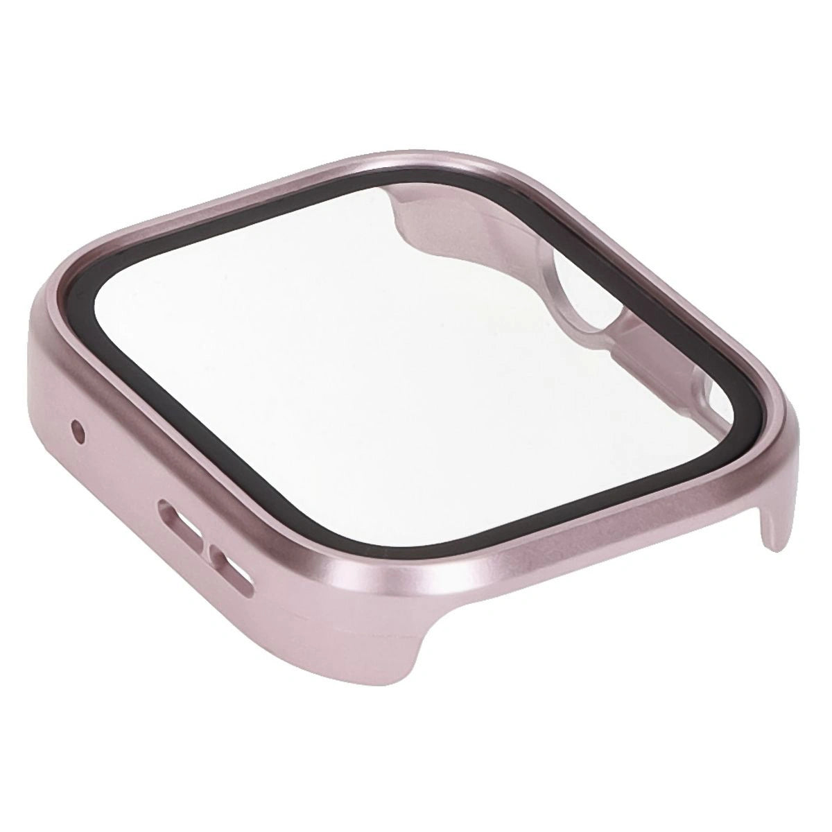 Schutzhülle mit Glas für Huawei Watch Fit 4 Pro, Bizon Case Watch Adamo, satiniertes Rosa