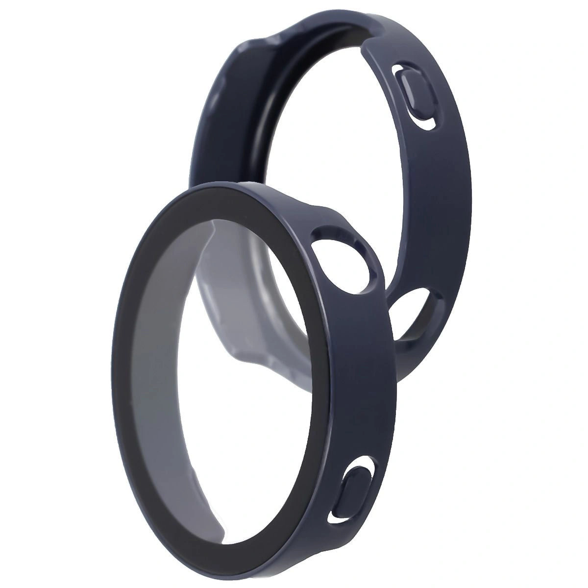 Schutzhülle mit Glas für Huawei Watch GT6 41 mm. Bizon Case+Glass Watch, Blau