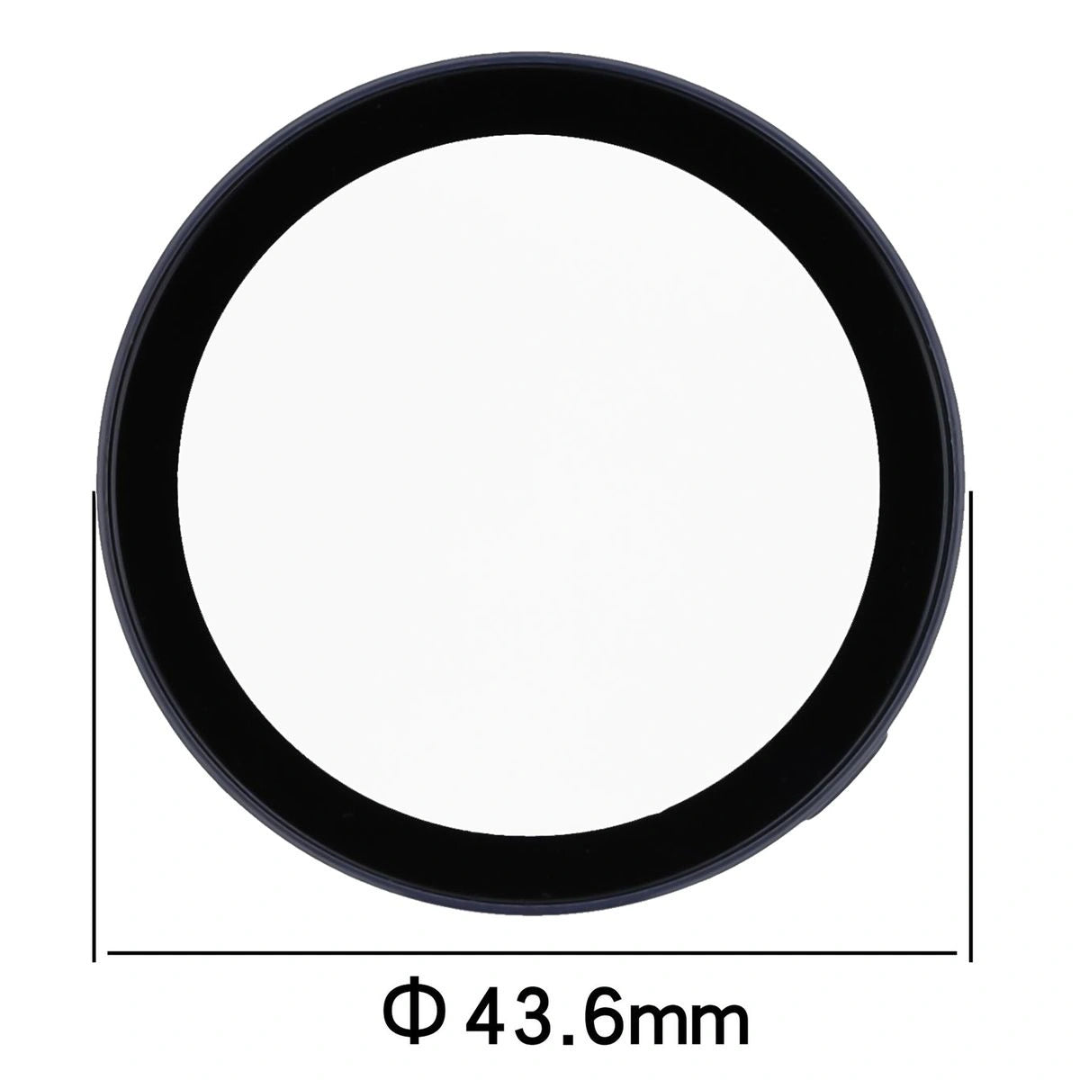 Schutzhülle mit Glas für Huawei Watch GT6 41 mm. Bizon Case+Glass Watch, Blau
