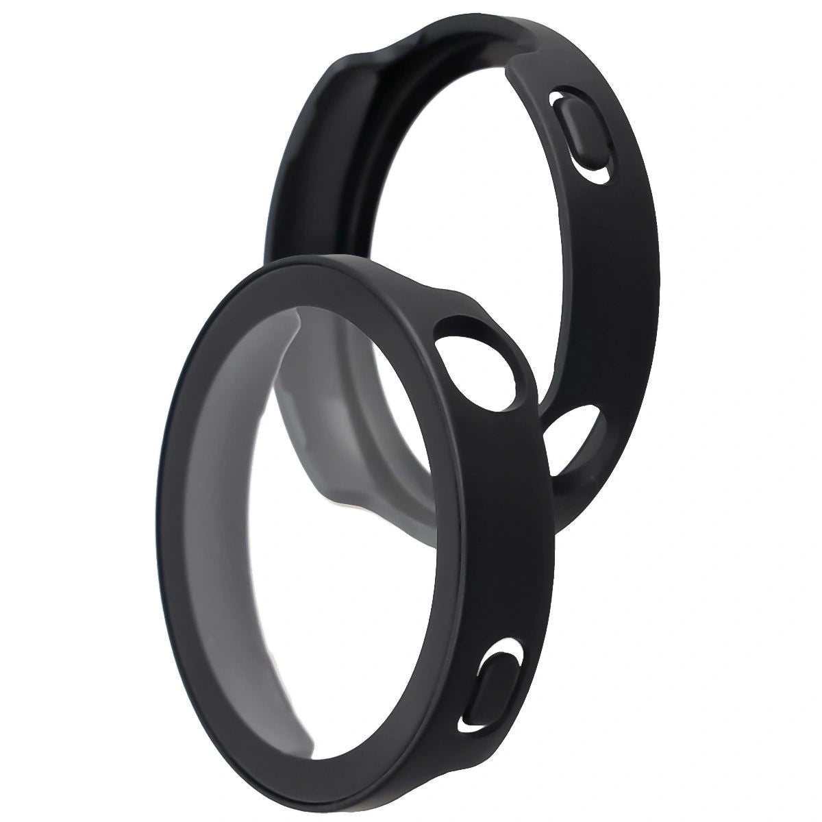 Schutzhülle mit Glas für Huawei Watch GT6 41 mm. Bizon Case+Glass Watch, mattes Schwarz