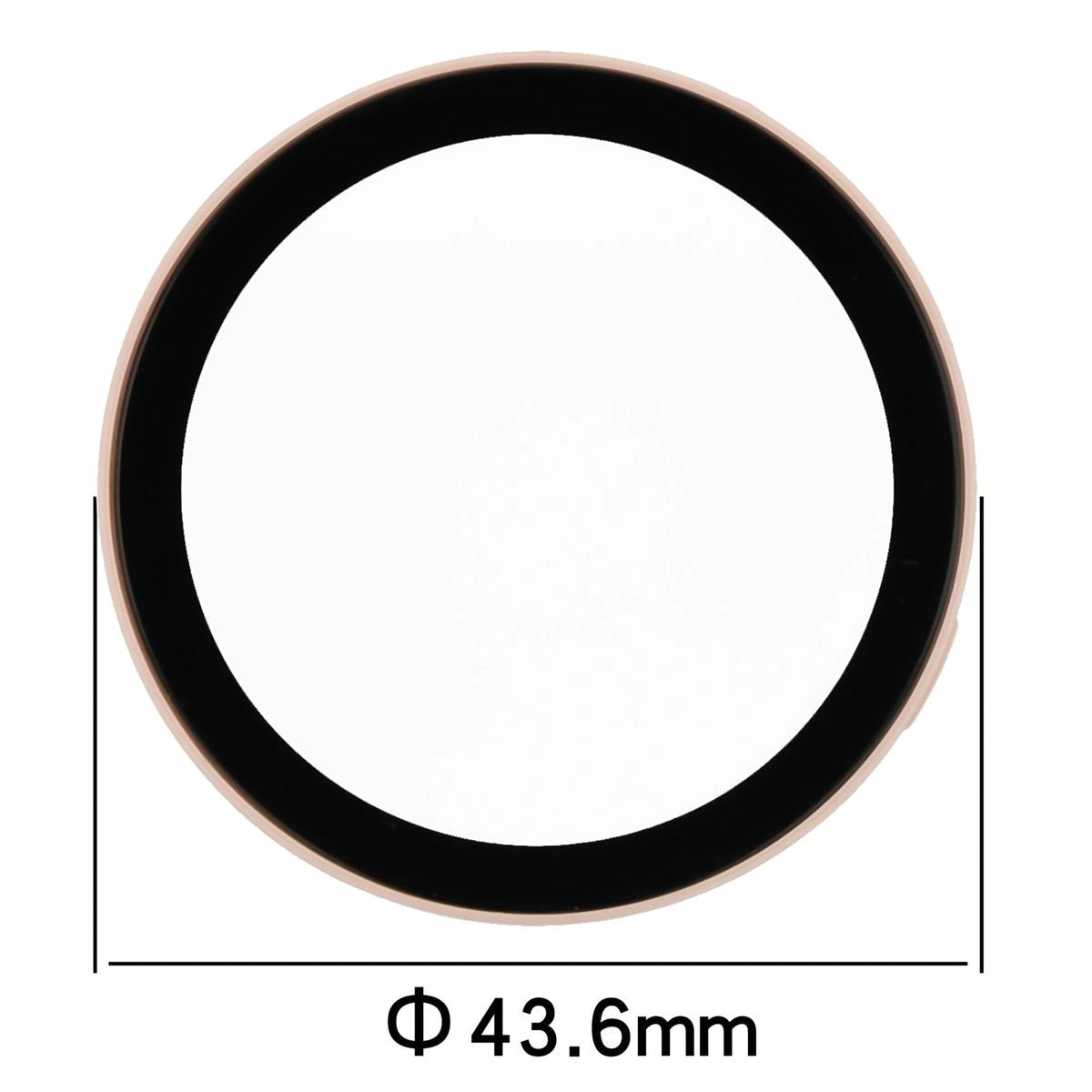 Schutzhülle mit Glas für Huawei Watch GT6 41 mm. Bizon Case+Glass Watch, Rosa