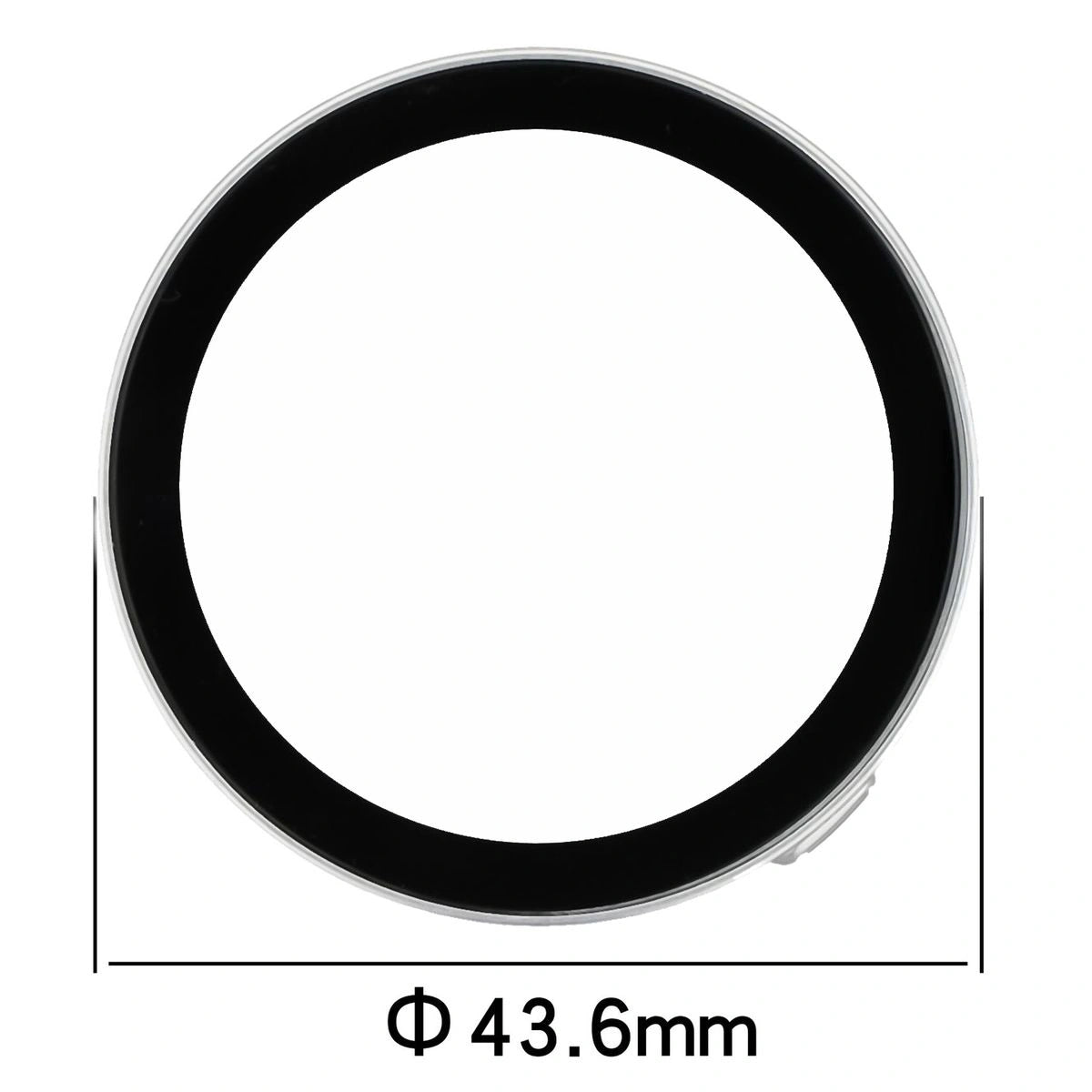 Schutzhülle mit Glas für Huawei Watch GT6 41 mm. Bizon Case+Glass Watch, satiniertes Silbern