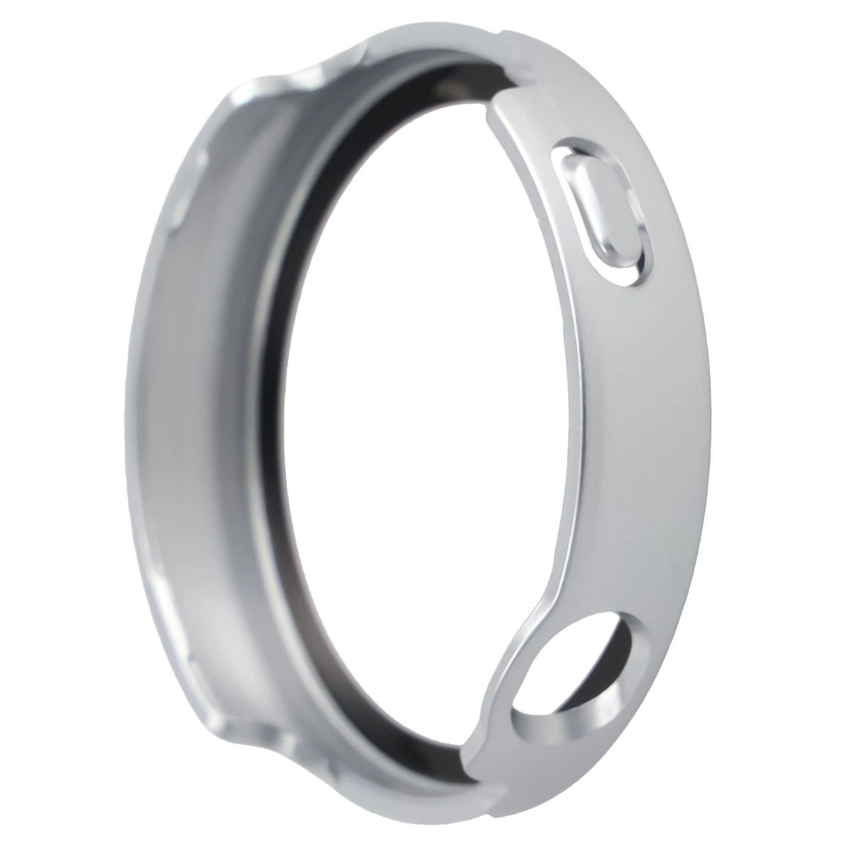 Schutzhülle mit Glas für Huawei Watch GT6 41 mm. Bizon Case+Glass Watch, satiniertes Silbern