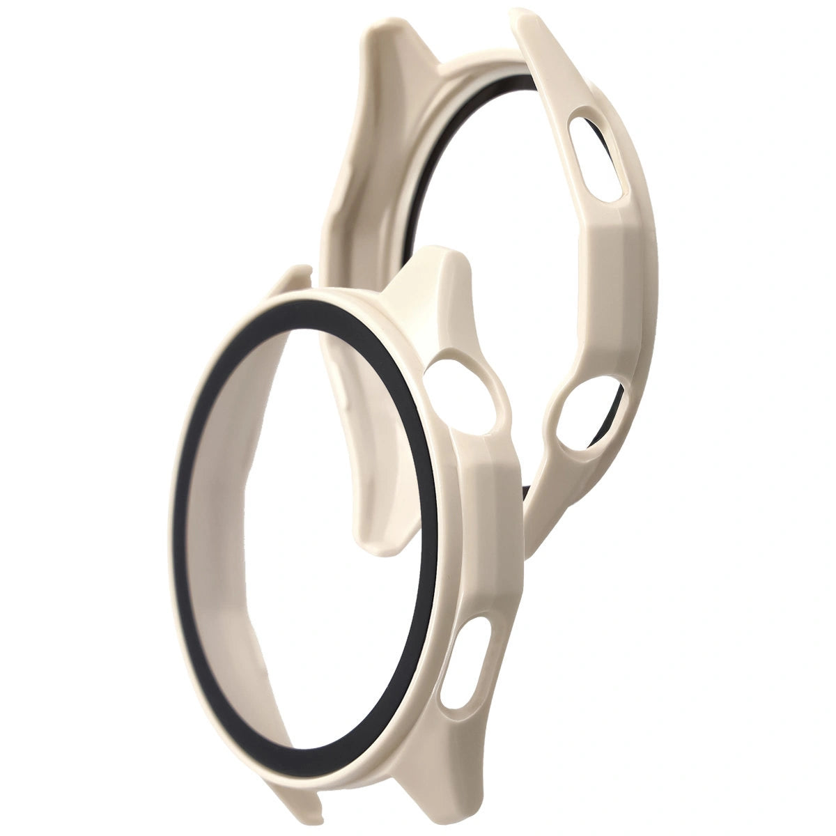 Schutzhülle mit Glas für Huawei Watch GT6 46 mm. Bizon Case+Glass Watch, Beige