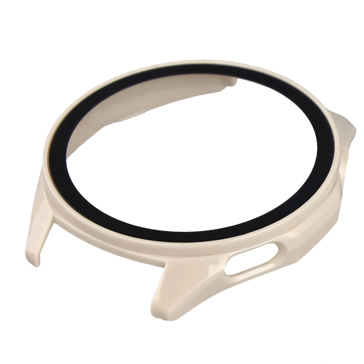 Schutzhülle mit Glas für Huawei Watch GT6 46 mm. Bizon Case+Glass Watch, Beige